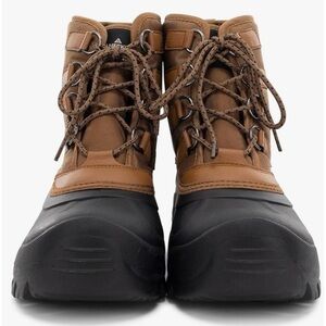 Staheekum Brown and Black Lace-Up Winter Boots Size 10